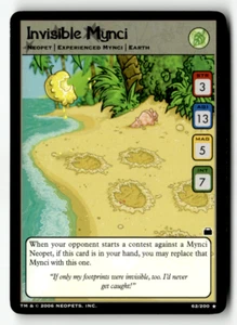 Neopets TCG - Invisible Mynci 62/200 - RARE - Travels in Neopia 2006 - Picture 1 of 6