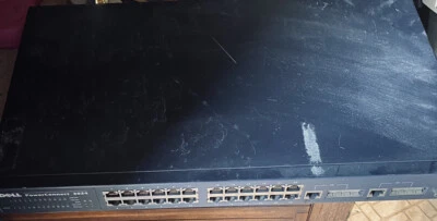 Dell PowerConnect 3024 24-Port Fast Ethernet Managed Switch – 8H448 - 2 SFP - Image 1 of 4