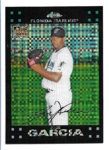 Jose Garcia 2007 Topps  Chrome Xfractor Rookie #304  Florida Marlins RC - Picture 1 of 2
