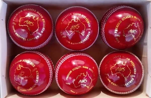 AMS Leather 4 Piece Premium Quality Bat Friendly Cricket Balls (6 balls) - Picture 1 of 16