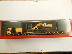 Herpa MAN TGX plataforma baja Max Bcheid con excavadora Liebherr n.º 307277, 1:87 en embalaje original - Imagen 1 de 1