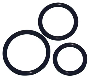 Penisring Cockring schwarz 3er Set Silikon. Penisringe Hodenring - Bild 1 von 1