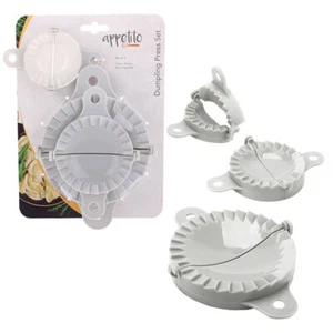 D.LINE Appetito Dumpling Press Set of 3 White! Makes 6cm 8.5cm & 12cm Dumplings! - Bild 1 von 5