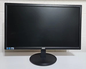 AOC Monitor E2280SWDN LCD LED 22" Monitor Full HD 1080 Inc Power & DVI Cord - Picture 1 of 11