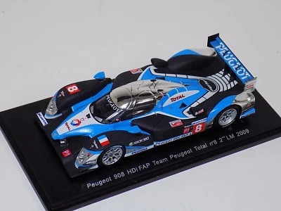 Voiture Spark Peugeot 908 HDI FAP #8 2ème En 2009 24 Heures Du Mans S1289 - Photo 1/4