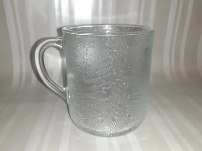 Taza Árbol Navidad Duralex Francia De Colección Vidrio Repujado Repuesto Foto 1 de 4