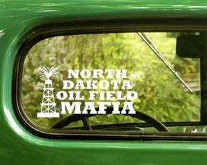 2 NORTH DAKOTA OIL FIELD MAFIA DECAL Stickers For Car Window Bumper Laptop Truck - Picture 1 of 1