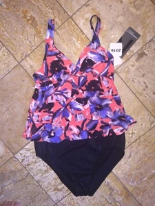 NWT Magicsuit By Miraclesuit Corynne Tankini Swimsuit 2pc Set Womens 8 - Picture 1 of 6
