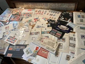 world and commonwealth sorting box 1.9kg packets leaves mint and used QV ON ppp - Picture 1 of 24