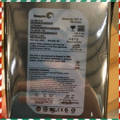 Seagate 750 GB SV35 7200 RPM8,89 cm 3,5 PATA IDE Zoll ST3750640AV Festplatte - Bild 1 von 4