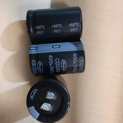 3 X Condensador Jianghai CD293 400V 390uF 20% 30 x 45 Electrolítico a Presión Nuevo Foto 1 de 4