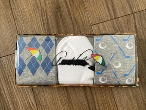 Men's Arnold Palmer Socks Golf 3 Pack Boxed Set Crew Low Rider Gray Size 9-12 - Picture 1 of 3