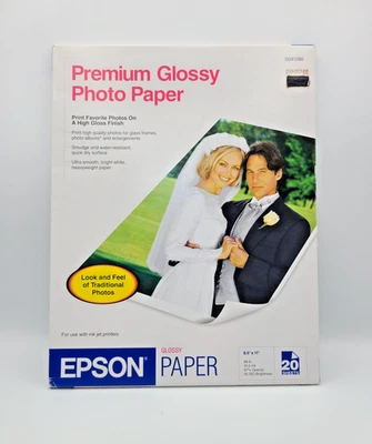 Epson Premium Glossy  Photo Paper- 8.5"x 11", 20 Sheets - Image 1 of 2