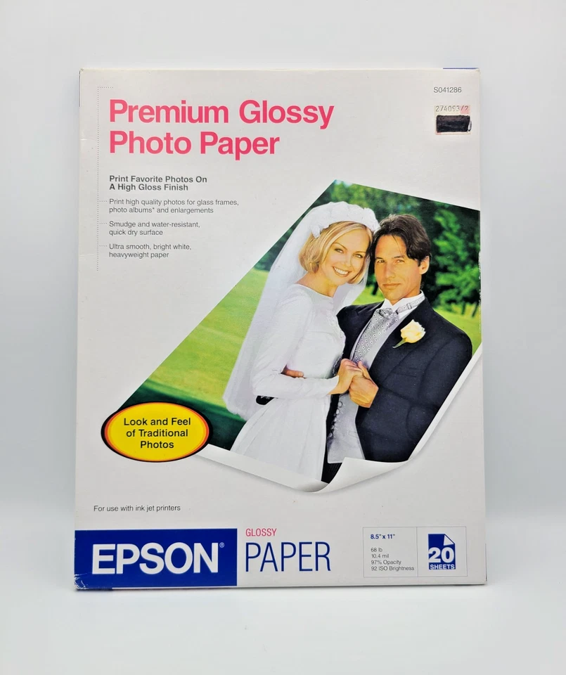 Epson Premium Glossy  Photo Paper- 8.5"x 11", 20 Sheets - Image 1 of 2