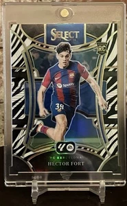 2023-24 Panini Select La Liga Hector Fort /25 Zebra Prizm SSP RC #139 Barcelona - Bild 1 von 2