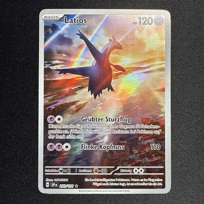 Pokémon Karte Latios 203/191  Stürmische Funken, Illustration Rare, Deutsch - Bild 1 von 3