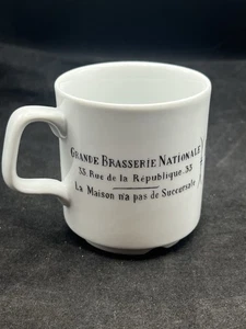 PILLIVUYT BRASSERIE MUG A TOUTE HEURE RESTAURANT FRENCH 3.5” - Picture 1 of 7