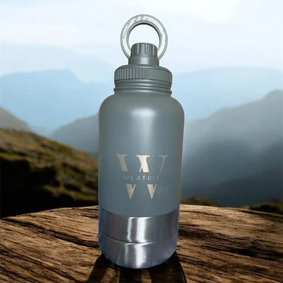 Wlatrix Hundetrinkflasche Edelstahl 950ml Hundenapf für Wasserfutter - Bild 1 von 3