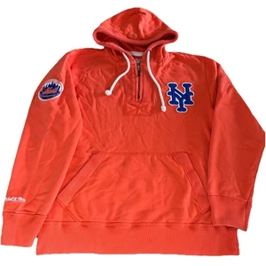 Mitchell & Ness New York Mets MLB 1/4 Zip Hoodie Cooperstown Collection Large M - Bild 1 von 9