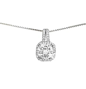 Collar colgante de cristal de plata de ley personalizado regalo diario para ella Reino Unido - Imagen 1 de 11