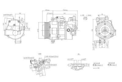 HELLA Compressor, air conditioning 8FK366201-111 - Image 1 of 4