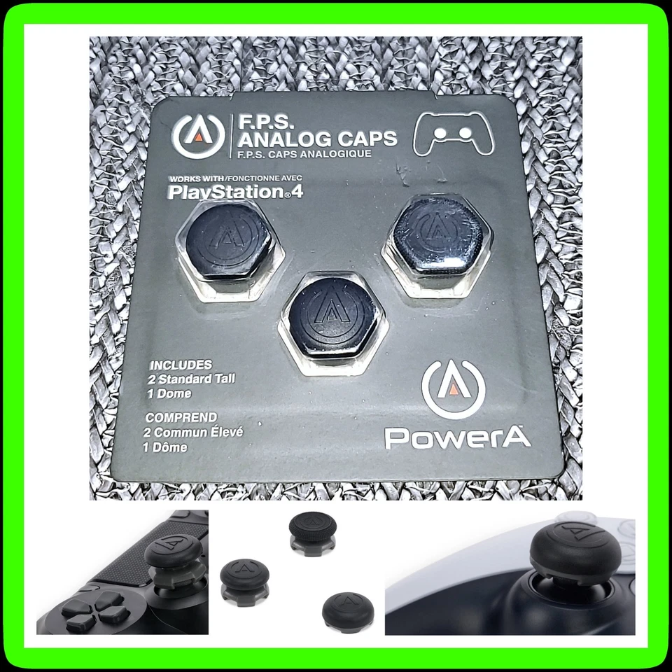 PowerA Precision Analog Caps For Sony PS4 DualShock 4 & PS5 DualSense Controller