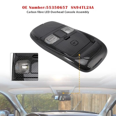 Front LED Overhead Console Carbon For Dodge Ram 1500 2500 3500 1998-2002 Foto 1 de 4