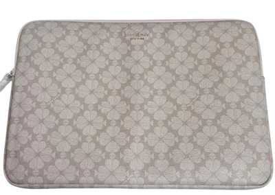 Kate Spade Flower Universal Laptop Sleeve Dark Beige Multi 15 Inch KG706 New - Image 1 of 4
