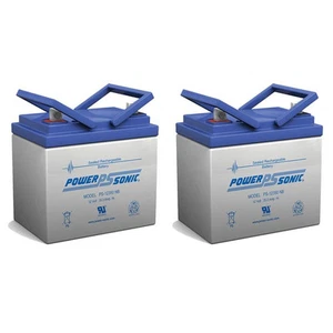 Power-Sonic 12V 35AH SLA Replacement Battery for BatteryGuy BG-12350NB - 2 Pack - Picture 1 of 2