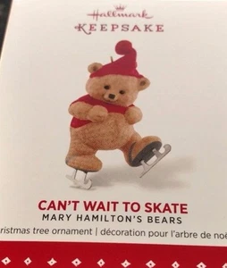 2015 Hallmark Can't Wait to Skate Hamilton's Bears 1. Serie Ornament Neu im Karton NEU - Bild 1 von 2
