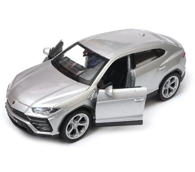 Lamborghini Urus Luxury Italian Car Model Diecast Silver 1:34-1:39 Scale Welly - Image 1 of 4