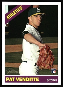2015 Topps Heritage Pat Venditte Rookie #560 Oakland Leichtathletik - Bild 1 von 2