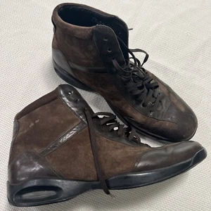 Cole Haan Air City Brown Suede Leather Lace Shoes Boots Men's Sz 10.5M High Tops - Picture 1 of 19