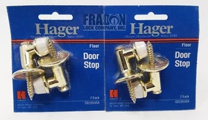 Hager CD209-US4 Floor Door Stop Brass Finish Height 4 Pack - Picture 1 of 1