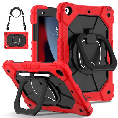 Rugged Rotating Stand Case For iPad 5th 6th 7th 8th 9th Generation 9.7"/10.2" - Image 1 of 4