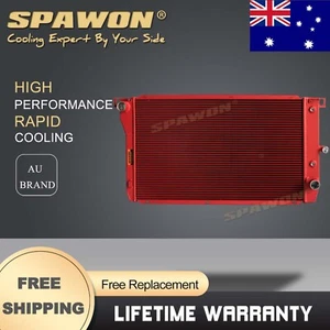 3Row SPAWON Red Radiator For Ford Falcon Fairlane NF NL EF EL XH LTD V6 V8 94-98 - Picture 1 of 9