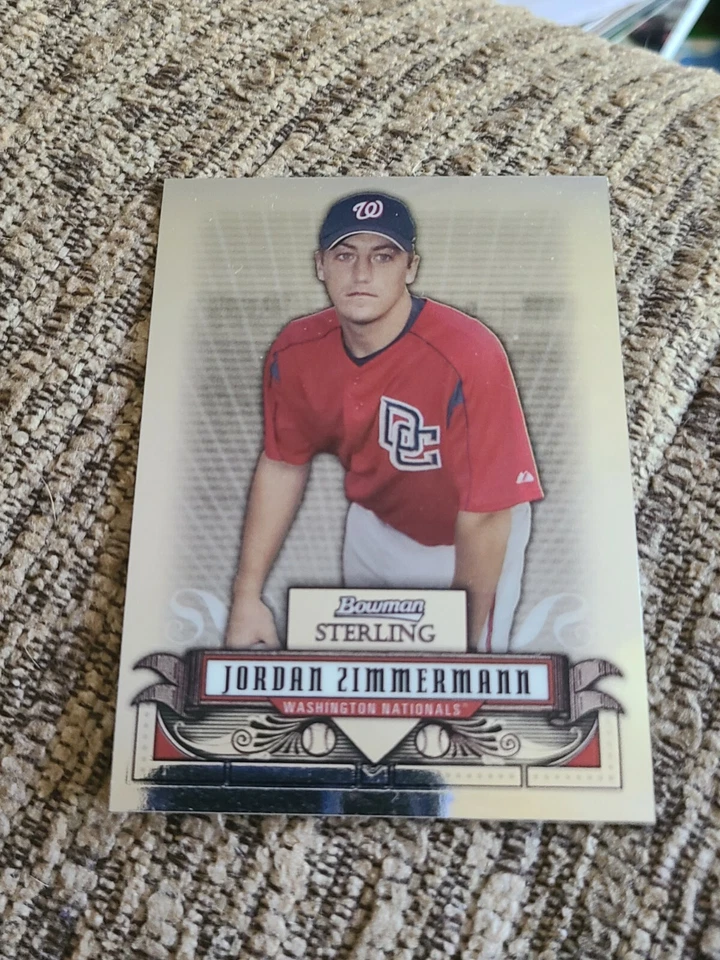 Jordan Zimmermann 2008 Bowman Sterling Prospect Baseball Card BSP-JZ NM/MT  - Image 1 of 2