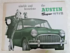 AUSTIN MINI SUPER SEVEN BROCHURE. #2050. 4 PAGE. - Picture 1 of 3