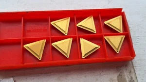 7 Sandvik carbide inserts TPMR 16 03 08 2025 ( TPMR160308 160308 322 stainless ) - Picture 1 of 2