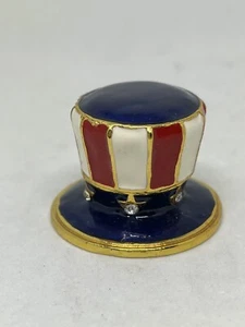 Art Form Fine Collectibles Trinket Box-Patriot Hat. - Picture 1 of 4