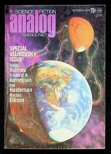 Science Fiction Analog October 1974 Velikovsky Issue Isaac Asimov Harlan Ellison - Imagen 1 de 3