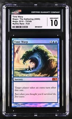 TIME WARP 2010 Core Set Foil Mythic CGC 10 MTG [Nostalgium] - Image 1 of 2