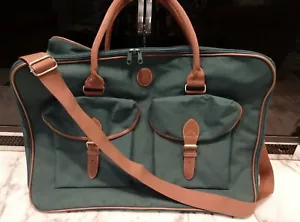 New 21" RALPH LAUREN POLO GREEN CANVAS BAG Luggage Travel Tote Overnight Carryon - Picture 1 of 13