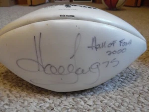 Howie Long Autographed Football Hall of Fame Number 75 - Picture 1 of 5