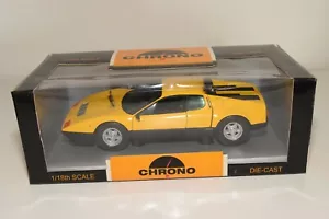 A8 1:18 CHRONO LIKE KYOSHO FERRARI 512BB 512 BB AMARILLO CON NEGRO SIN USAR, ... - Imagen 1 de 4
