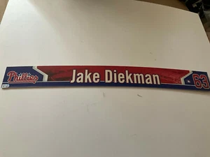 PHILLIES~2013 Jake Diekman AUTHENTIC LOCKER ROOM PLATE SGA - Picture 1 of 3