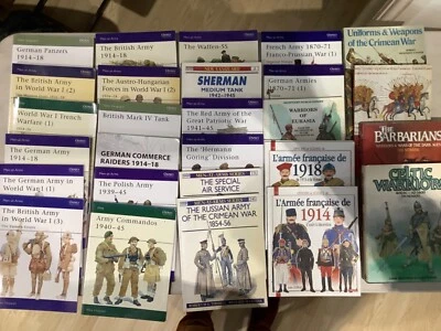 OSPREY BOOKS AND OTHER UNIFORM REFERENCE BOOKS SECOND HAND