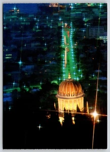 Postal vista aérea de Haifa de noche Israel - Imagen 1 de 2