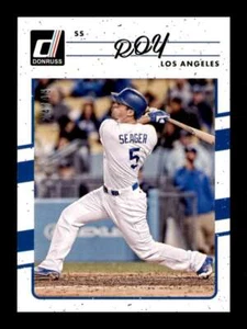 Corey Seager /49 Aqueous Test #106 Name Variation SP 2017 Donruss Dodgers - Picture 1 of 3