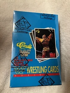 1990 Clásico WWF Wrestling Series 1 Cartas FASC de un Estuche Sellado Caja BBCE - Imagen 1 de 4